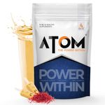 AS-IT-IS Nutrition ATOM PWR Whey Protein with Enzymes, 24g Protein, 11g EAA, Lean Muscle Gains & Rapid Recovery, Easy Digest, 1Kg Kesar Kulfi