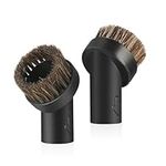 LANMU 2-PACK Brush for Henry Hoover,Attachment Horse Brush for Numatic Henry Hetty Vax Vacuum Cleaner,32mm Universal Replacement Round Horse Hair Dusting Suction Brush Head Accessories Tool