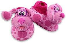 Blue's Clues & You Magenta Toddler Plush 3D Sock Top Slippers (3-4 M US Toddler, Magenta)