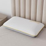SleepyCat Marshmallow Pillow - Medium Soft with Bamboo Fabric Zipper Cover, Pefect for All Sleepers, White Soft Pillow, 1 Piece (Standard Size, 25x16 inches)