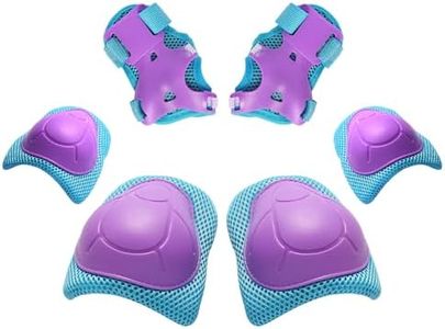 Kids/Youth Knee Pad Elbow Wrist Pads Guards Protective Gear Set, for Roller Skates,Cycling Bike,Skateboard,Inline Skatings,Scooter Riding,and Other Outdoor Sports Activities