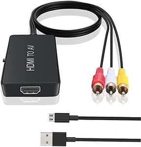 TaiHuai HDMI to RCA, HDMI to Older TV Adapter Compatible for Fire Stick, Roku, Apple TV, Xiaomi Mi Box, Android TV Box, DVD, Blu-ray Player ect.（HDMI to AV Converter）