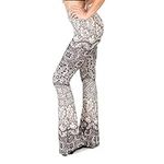 SATINA High Waisted Wide Leg Pants for Women | Women’s Palazzo Pants | Flared Leggings in Regular & Plus Sizes | 10 Colors