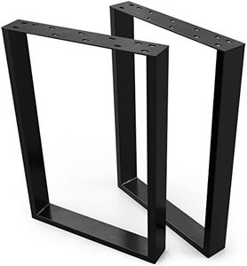 NOGI: 2 Patas de Mesa de Metal (50 x 72 cm) I Patas cuadradas para Muebles para tu Propio Escritorio, Mesa de café, Mesa de salón o Mesa de Bar I Patas Modernas de Acero con perfiles Cuadrados