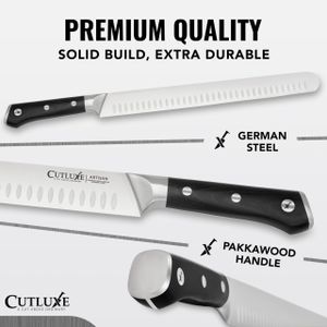 Cutluxe 12-Inch Carving Knife – Precision Slicing Blade