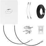 KASER 5G LTE Antenna Outdoor Mimo Directional Antenna 3300-3800 MHz N78 Up to 15dBi Gain Compatible 5g Router N-SMA Output with TS9 Adapter Includes Low-Loss Cable 10 Metres Model V4