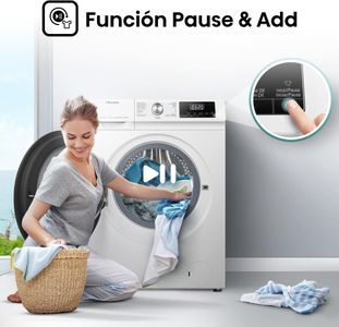 Hisense 8kg Washer Dryer – White, Freestanding Laundry Appliance