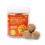 Wormwood and Vitamin A - Wormwood Herb Supplement -12 Vegan Truffles - Bitter Gut Health Supplement - Effective Intestinal Cleanse and Bloating Relief - 100% Vegan Gas Relief Pills