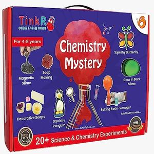 ButterflyFields 50+ Chemistry Science Experiments in a Box for 5-10 Years Old Girls Boys | STEM DIY Activity Kit | Tinker Lab Best Birthday Gift Set for 6 7 8 9 Year olds Made in India