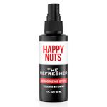 Happy Nuts Refresher Men's Ball Deodorant Spray - Cooling, Toning, Deodorizing Body Spritz - Natural Ingredients, Ideal for Post-Trimming, Shaving & Cleansing - Groin Deodorant Spray