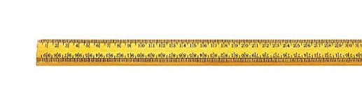 FICUS GIFT One Meter (100cm) Wooden Scale(Ruler), Horizontal Reading in Reverse On Each End, Pack of 2 BY FSE