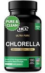 Chlorella Capsules 3000 mg - Cracked Cell Wall Blue Green Algae Supplement - Best Natural Detox Cleanse - Plant Vitamins Minerals Chlorophyll Vegan Protein Powder Pills - Made in USA