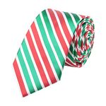 Alizeal Mens 7.5cm Classic Handmade Christmas Pattern Gift Tie, 016