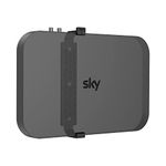 Sky Q Wall Mount Bracket with Fixings - Cozycase Sky Q Box Clip Holder Behind TV for 1TB/2TB TV Box, Space Saving & No Signal Loss, Black