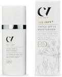 Green People Age Defy+ Tinted DD Moisturiser SPF15 Medium - Colour Correcting Tinted Day Cream - Paraben & Alcohol Free - Vegan, 30ml