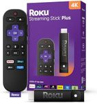 Roku® Streaming Stick™ Plus 2025 – 4K and HDR Roku Streaming Device for TV with Voice Remote – Free and live TV