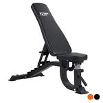 Mirafit M150 Fully Adjustable Flat & Incline Weight Bench - Black