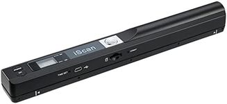 AUTENS Portable Handheld Scanner Included 16G SD Card, Wand Scanner for A4 Documents Pictures Pages Texts Receipts Books Up to 900DPI, JPG/PDF Format Selection, Uploads Via USB Cable, No Driver