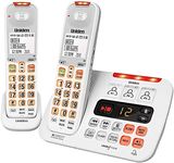 UNIDEN SSE45+1 WHITE SIGHT & SOUND ENHANCED CORDLESS PHONE SYSTEM