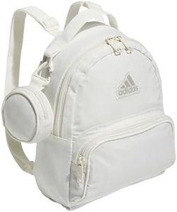 adidas Must Have Mini Backpack, Small Size for Festivals and Travel, Off White/Putty Grey, One Size, Must Have Mini Backpack, Small Size for Festivals and Travel