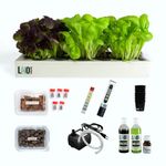 Lano AgriTech GrowKit - Hydroponic Grow Kit for Home | Complete Indoor Farming System with 5 Seeds, TDS Meter, Water Pump, pH Down, pH Strips, Net Pots, Plant Nutrients, Cocopeat, ClayBalls