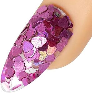 Young Nails Art Glitters - Premium Loose Nail Glitter Powder for Acrylic Nails & Gel Nails, Nail Sequins, Nail Sparkles, Nail Art Powder, Fine & Chunky Glitter, Durable, Cartwheel Trophy, 1 oz