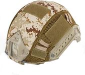 ATAIRSOFT Airsoft Tactical Military Combat Helmet Cover for PJ/BJ/MH Type Fast Helmet Back Pouch (DD)