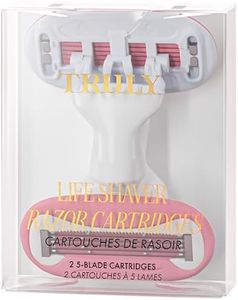 Truly Beauty Magnetic Razor Heads (2pk) | Double-Bladed Refill Cartridges for Silky Smooth Shave | Pivoting Head w/Gel Bars for Comfort | Long-Lasting, Snap-In Design | Fits Signature Razor Handle
