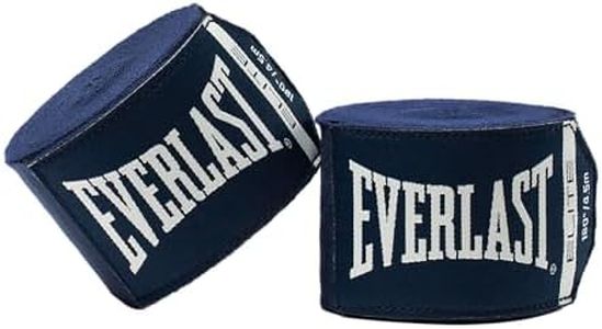 Everlast Elite 180-inch Boxing Hand Wraps for Gloves | Comfortable Wrist Support | Boxing Wraps, Handwraps for Boxing (Blue)