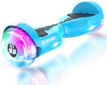 Gotrax Surge Pro Hoverboard with 6.5"LED Light-up wheels & 93.6Wh Battery, Max 6 Miles Range, 6.2mph Power by Dual 250W Motor, Music Speaker and UL2272 Certified Self Balancing Scooters for 44-176lbs Kids (Blue)