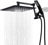 G-Promise All Metal 12 Inch Rainfall Shower Head with Handheld Spray Combo| 3 Settings Diverter|Adjustable Extension Arm with Lock Joints |71 Inches Stainless Steel Hose (Oil Rubbed Bronze)