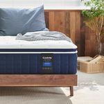 Coolvie Queen Mattresses, 12 Inch Queen Size Mattress in a Box, Hybrid Construction Individual Pocket Springs with Memory Foam, Cooler Sleep with Pressure Relief and Support