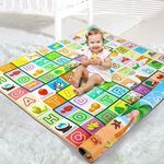 EASY HOME Easyhome Double Sided Water Proof Baby Play Mat, Play Mats For Kids, Baby Carpet, Play Mat For Crawling,1 Count,Multicolor