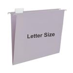 Y YOMA Letter Size - 12 Pack Colored Hanging File Folders Decorative Hanging Folder Cute Pretty File Folder for Filing Cabinet Office Home with 1/5-Cut Adjustable Tabs, Morandi Purple