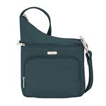 Travelon: Essentials - Anti-Theft - North/South Crossbody Bag, Peacock, One Size, Crossbody