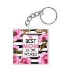 Yaya Cafe Mothers Day Gifts Best Mom in The World Keychain Keyring for Mom