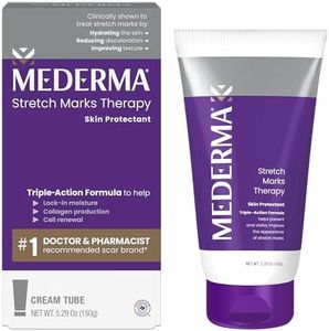 Mederma Stretch Marks Therapy, Helps Prevent and Treat Stretch Marks, Safe to Use When Pregnant, Pregnancy Skin Care, 5.29 oz (150g)