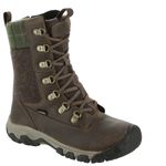 KEEN Women's Greta Tall Boot Waterproof Snow, Dark Earth/Green Plaid, 6 UK