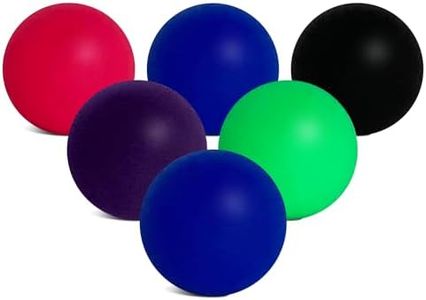 Beach Paddle Ball Replacement Beach Balls for use with Beachball®, Smashball®, Kadima®, Watercolors® and Other Beach Paddle Ball and Beach Tennis Games | 6 Paddle Balls in High Visibility Colors