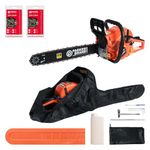 58cc 20" Petrol Chainsaw + 2 x Chains + More