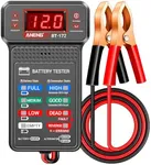 ANENG Car Battery Tester,12V Digital Automotive Batteries Tester,Alternator Charging Analyzer,Voltmeter with LCD Display and LED Indication, Voltage Indicator for Car Truck Motorcycle Electrical Tools