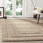 HAISAM CARPET Modern Soft Shaggy Rugs Fluffy Home Decorative For Living Room 2-Inch Thick Carpet [Size 4X6 Feet], Beige,Frem, Rectangular