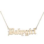 Babygirl Necklace Gold Personalized Words Clavicle Chain Choker for Girls Women Jewelry