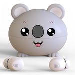 ENGIYOHO Kids Earbuds, Stereo Sound Kids Headphones with Cute Design, Bluetooth 5.3 Kids Wireless Earbuds with Microphone, 30H Play Time Kids Bluetooth Headphones for School/iOS/Android, Koala