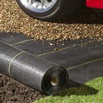 Pro-Tec Garden Products 125gsm Gold-Line EXTRA HEAVY DUTY 1m, 2m, 4m Wide Weed Control Fabric Landscape Ground Cover Membrane Barrier Sheet (GOLD 4m x 5m)