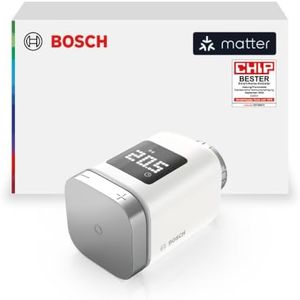 Bosch Smart Home Heizkörper-Thermostat II [+M], smartes Heizkörperthermostat für intelligentes Heizen & Energiesparen, mit Matter, App-Steuerung, kompatibel mit Apple Home, Google Home & Alexa