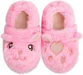 Toddler Boys Girls Fuzzy Slippers Kids Cute Cartoon Unicorn Dinosaur Bunny Shoes Non-Slip Animals Fluffy Plush House Slippers Fur Lined Warm Indoor Bedroom Shoes (7.5-8 Toddler, Pink Cat, numeric_7_point_5)