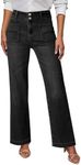 Sidefeel Women's High Waist Jeans S