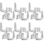 HASMX Cord Handle Hook Set Simple Attaching Hook for Eureka Sanitaire 53574 Upright Vacuum, Vacuum Cord Hook Clip Beige (6-Pack)