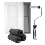 ROLLINGDOG Paint Roller Set - 4 inch Foam Paint Roller, High Density Foam Roller Paint, Roller Sets for Painting and Renovating of House and Furniture, Pack of 8